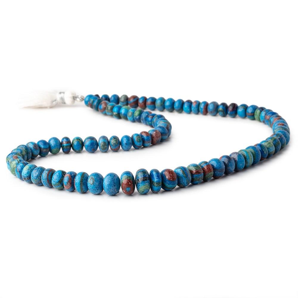6-9mm Rainbow Calsilica Plain Rondelle Beads 16 inch 85 pieces (ONLINE ORDER ONLY)