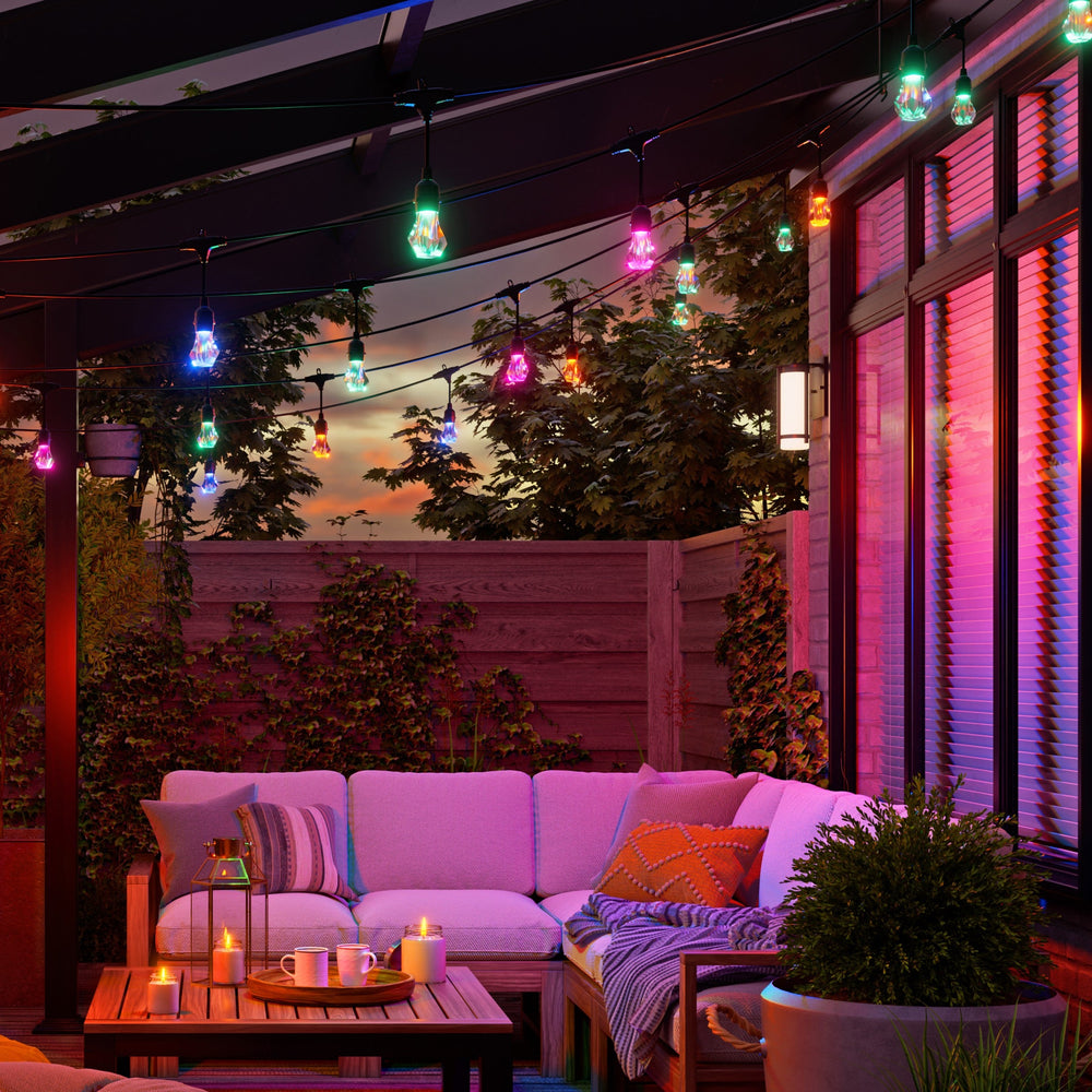 Matter Smart Multicolor Outdoor String Lights Smarter Kit 49ft (15m)