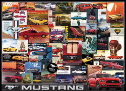 Puzzle: Vintage Car Art - Ford Mustang Advertising Collection