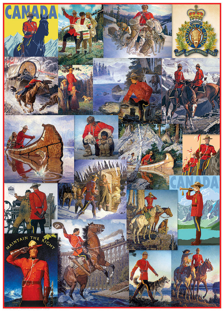 Puzzle: Canadian Vintage Art - RCMP Collage