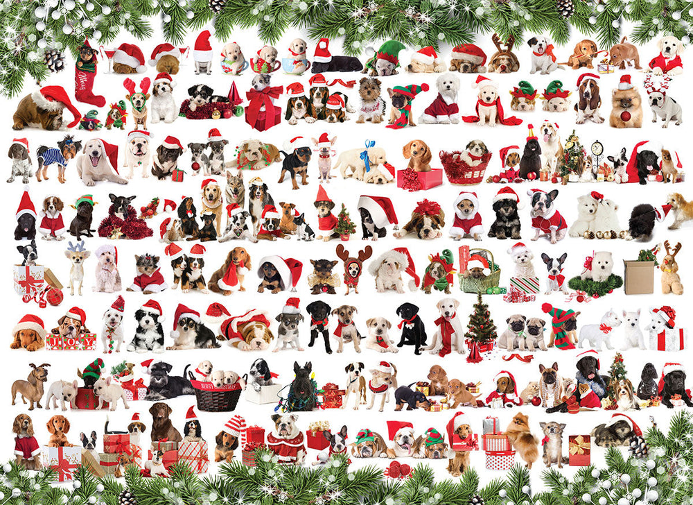 Puzzle: Animal Charts - Holiday Dogs
