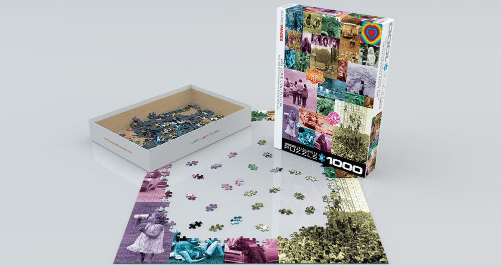 Puzzle: Vintage Art Collages - 60s Love Collection