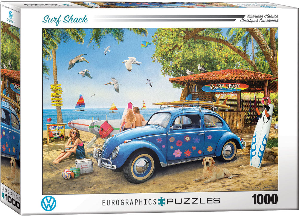 Puzzle: American Car Classics - VW Beetle Surf Shack