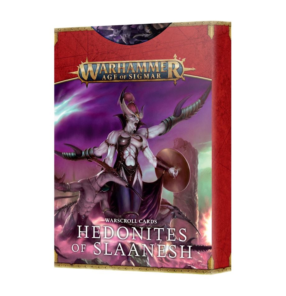 Warhammer: Hedonites of Slaanesh - Warscroll Cards (3rd Edition) (ONLINE ORDER ONLY)