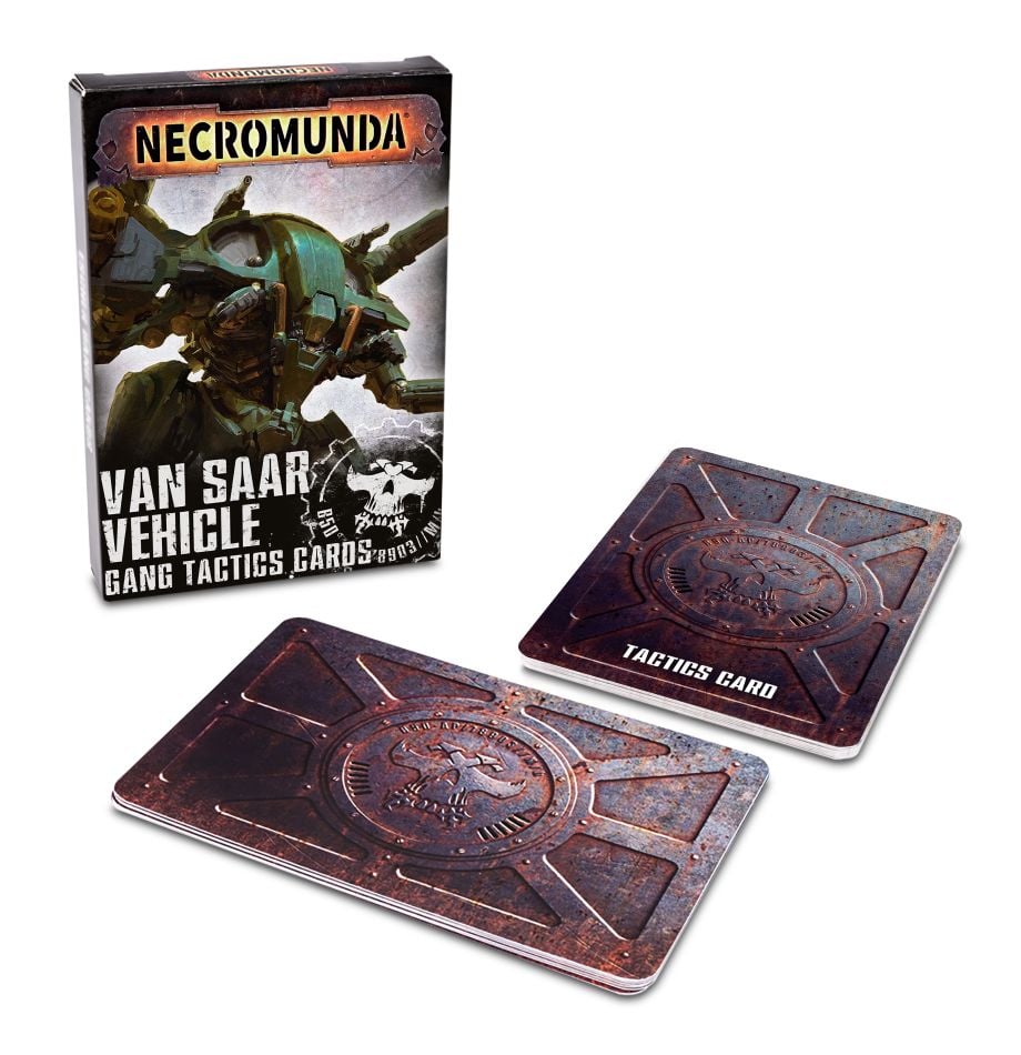 Necromunda: Van Saar Vehicle Gang Tactics Cards (ONLINE ORDER ONLY)
