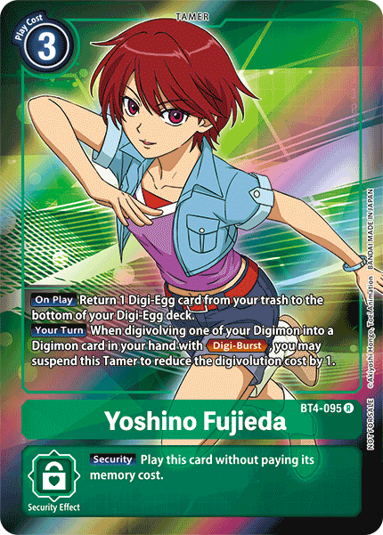 Yoshino Fujieda [BT4-095] (Buy-A-Box Promo) [Great Legend Promos] (ONLINE ORDER ONLY)