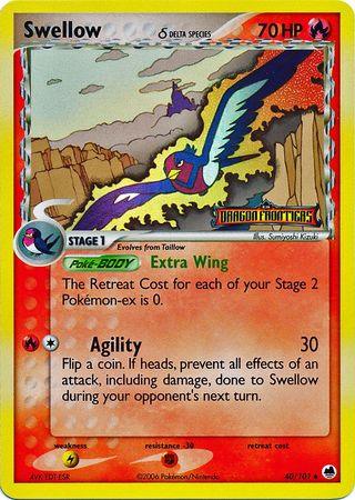 Swellow (40/101) (Delta Species) (Stamped) [EX: Dragon Frontiers] (Online Only)