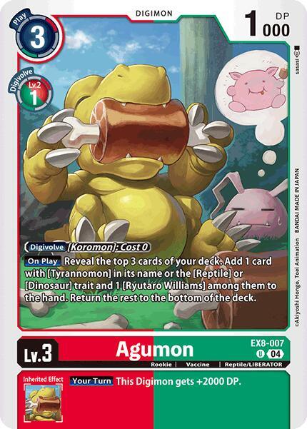 Agumon [EX8-007] - EX8-007 [Chain of Liberation] (ONLINE ORDER ONLY)