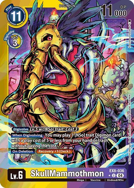 SkullMammothmon [EX8-036] (Limited Foil) [Chain of Liberation] (ONLINE ORDER ONLY)