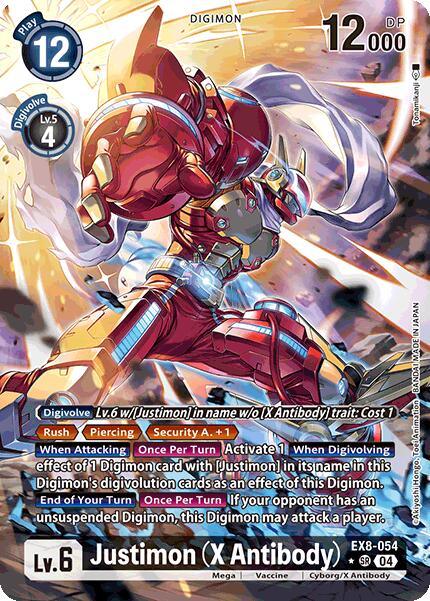 Justimon (X Antibody) [EX8-054] (Alternate Art) [Chain of Liberation] (ONLINE ORDER ONLY)
