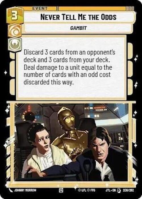 Never Tell Me the Odds (208/257) [Jump to Lightspeed] (ONLINE ORDER ONLY)