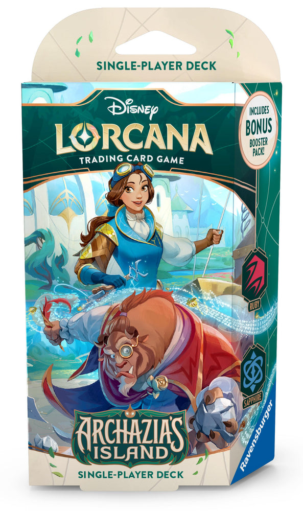 Disney Lorcana: Archazia's Island - Starter Deck (Ruby/Saphire) (Online Order Only)