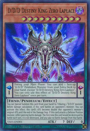 D/D/D Destiny King Zero Laplace [YA03-EN001] Ultra Rare (ONLINE ORDER ONLY)