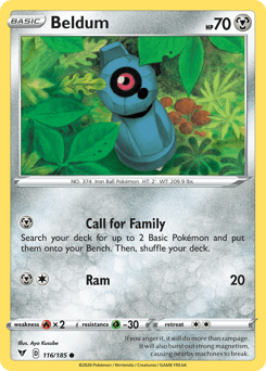 Beldum (116/185) [Sword & Shield: Vivid Voltage] (Online Only)