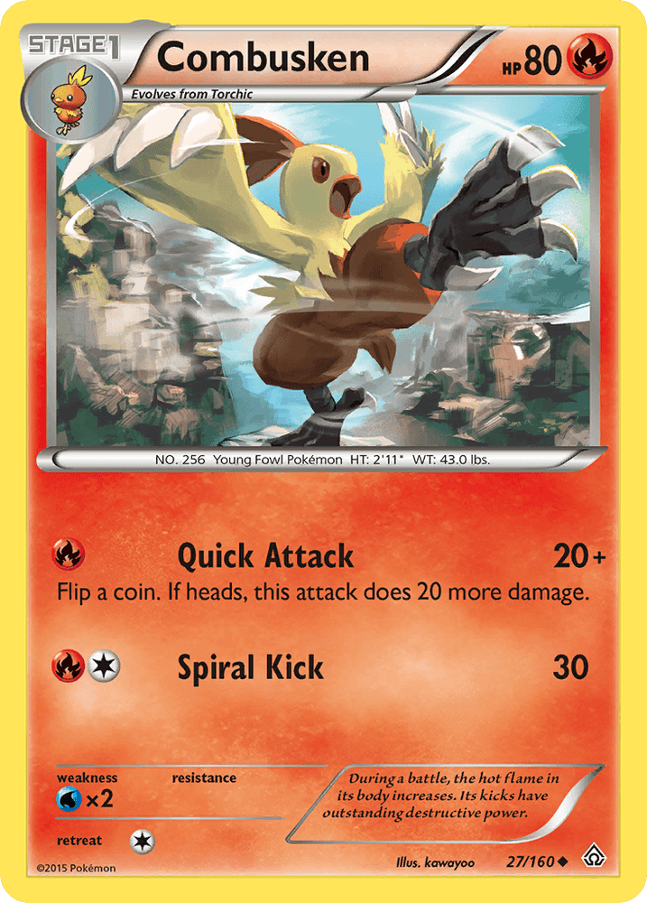 Combusken (27/160) [XY: Primal Clash] (Online Only)