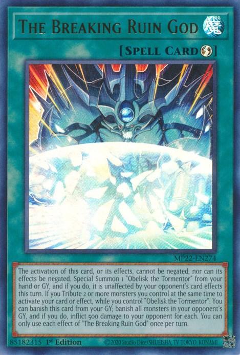 The Breaking Ruin God [MP22-EN274] Ultra Rare (ONLINE ORDER ONLY)
