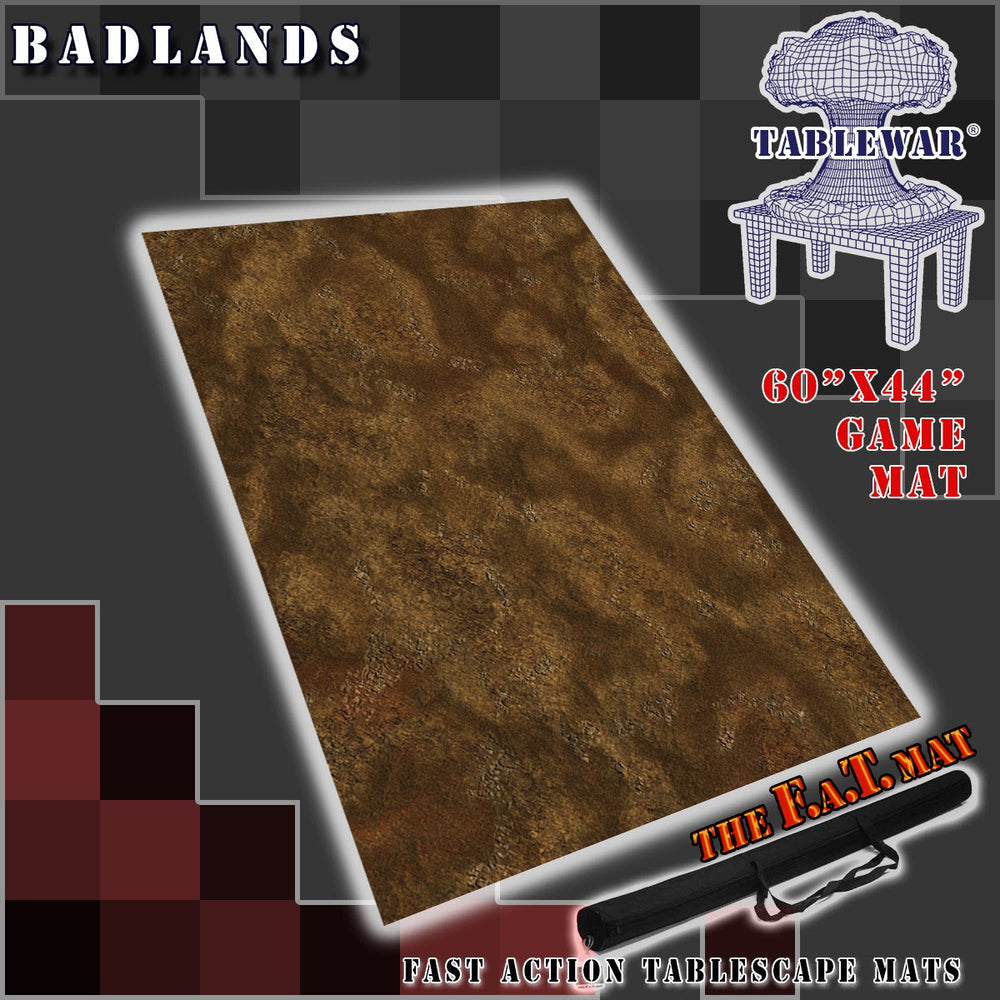 60x44" 'Badlands' F.A.T. Mat Battle Gaming Mat (ONLINE ORDER ONLY)