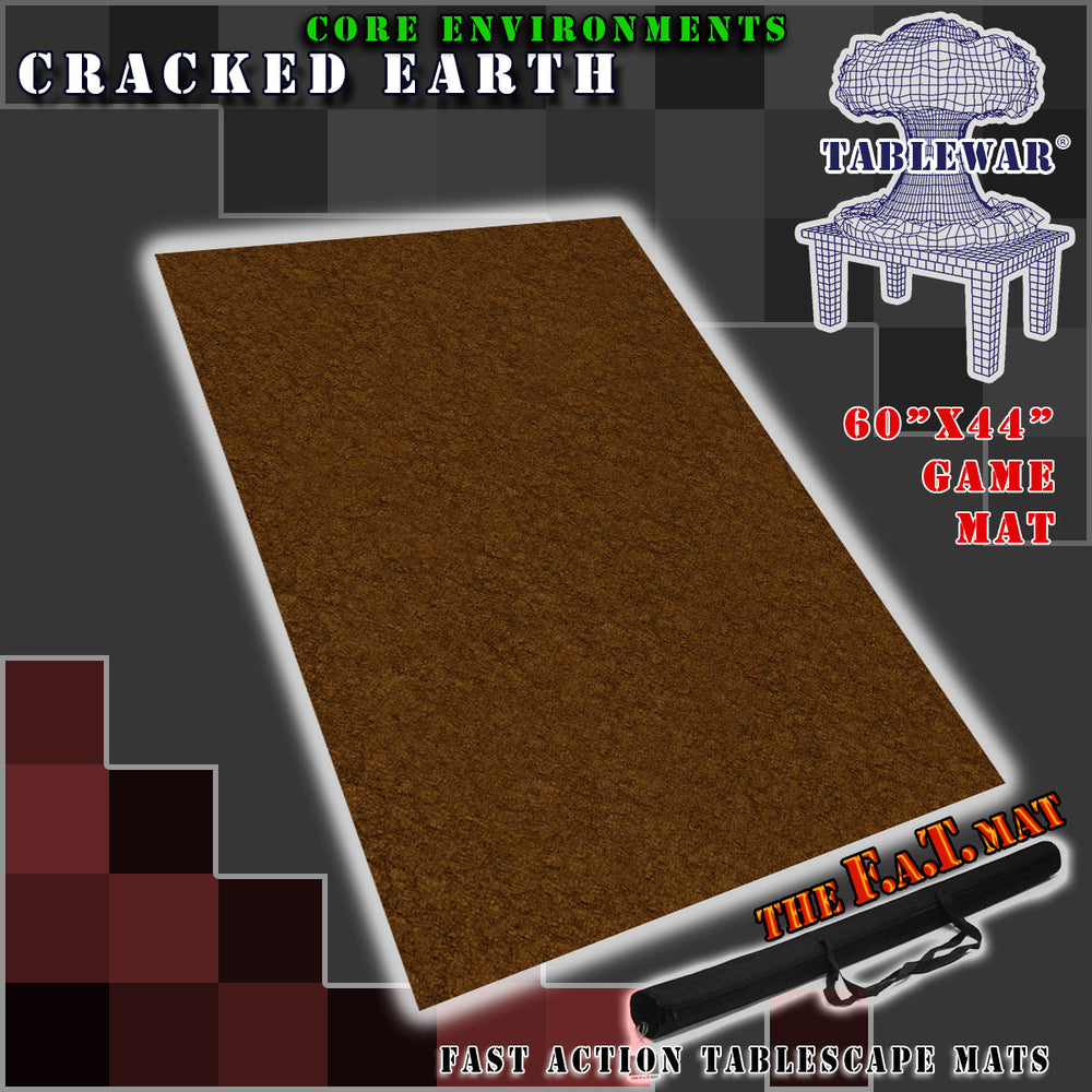 60x44" 'Cracked Earth' F.A.T. Mat Battle Gaming Mat (ONLINE ORDER ONLY)