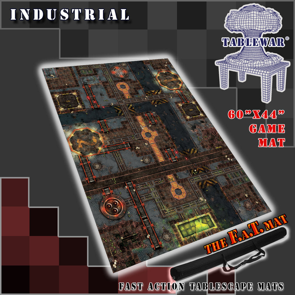 60x44" 'Industrial' F.A.T. Mat Battle Gaming Mat (ONLINE ORDER ONLY)