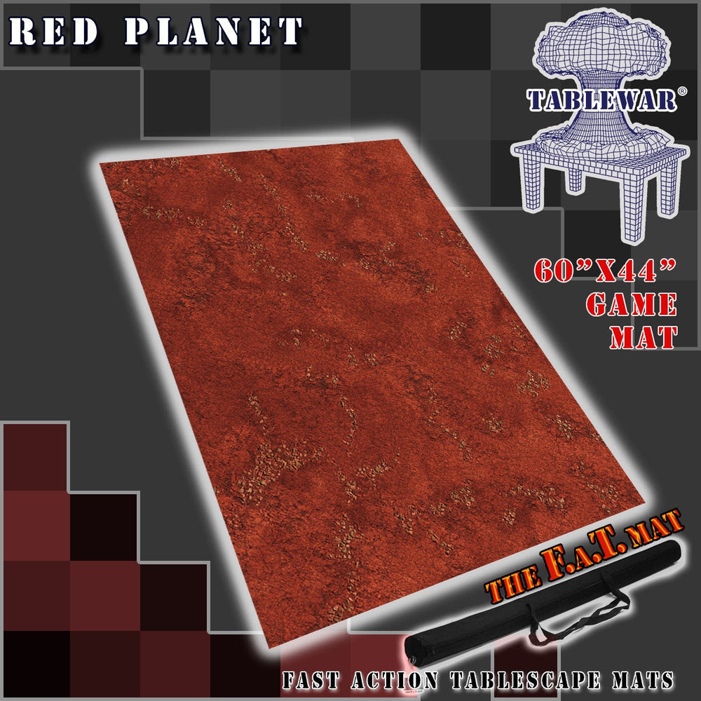 60x44" 'Red Planet' F.A.T. Mat Battle Gaming Mat (ONLINE ORDER ONLY)