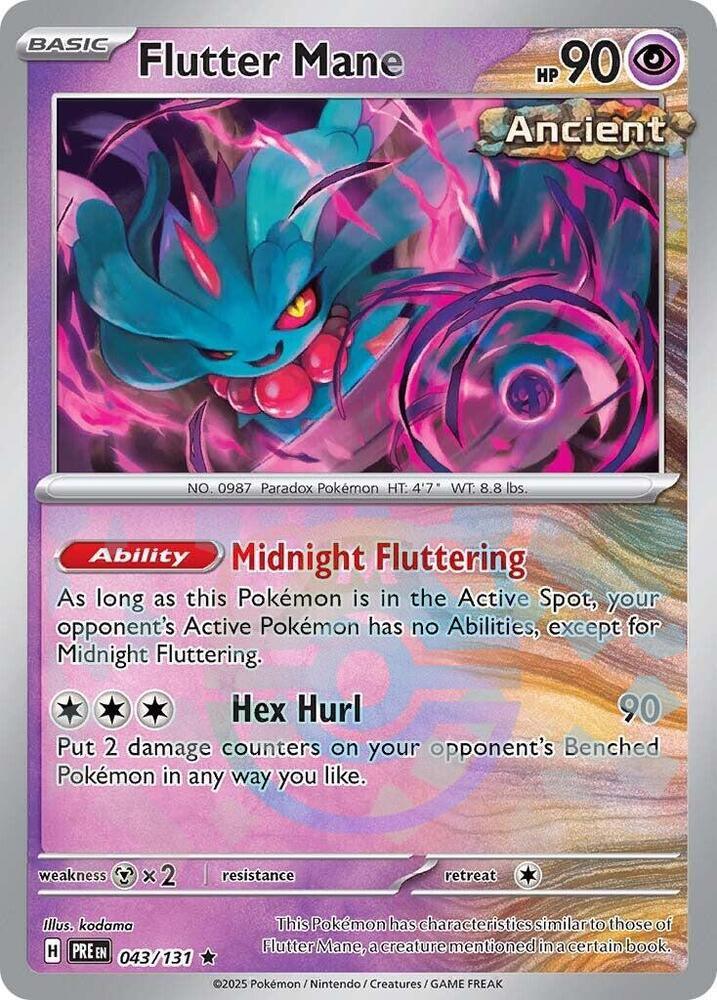Flutter Mane (043/131) (Master Ball Pattern) [Scarlet & Violet: Prismatic Evolutions] (Online Only)
