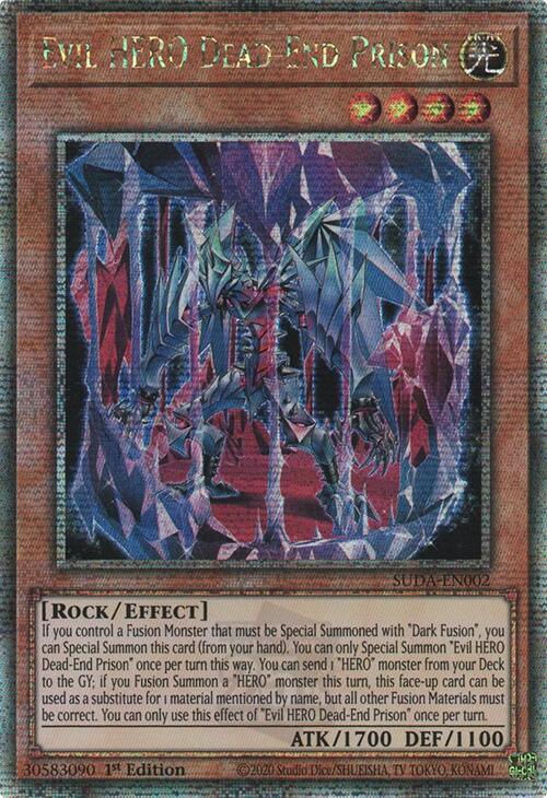 Evil HERO Dead-End Prison (Quarter Century Secret Rare) [SUDA-EN002] Quarter Century Secret Rare (ONLINE ORDER ONLY)