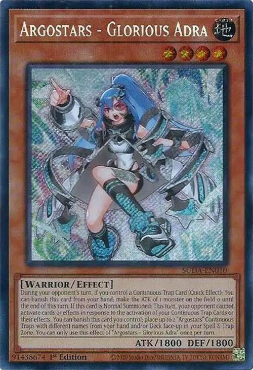 Argostars - Glorious Adra [SUDA-EN010] Secret Rare (ONLINE ORDER ONLY)