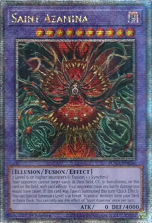 Saint Azamina (Quarter Century Secret Rare) [SUDA-EN036] Quarter Century Secret Rare (ONLINE ORDER ONLY)