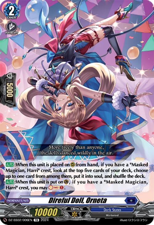 Direful Doll, Orneta (DZ-SS02/006EN) [Stride Deckset -Harri-]