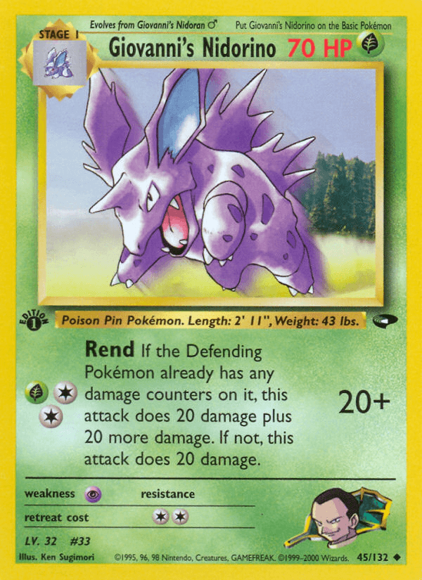 Giovanni's Nidorino (45/132) [Gym Challenge 1st Edition] (Online Only)
