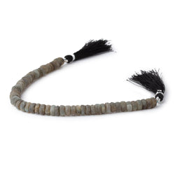 6-7mm Frosted Labradorite Plain Rondelle Beads 7.5 inch 53 pieces (ONLINE ORDER ONLY)
