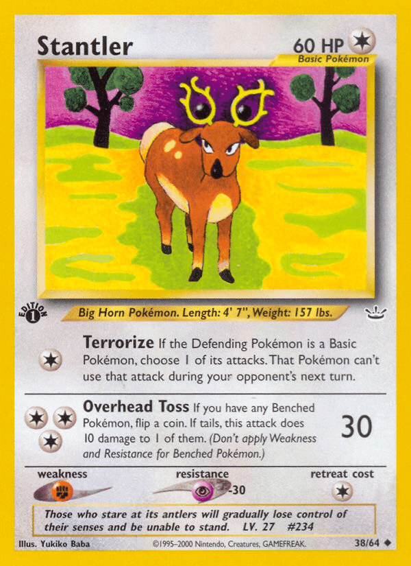 Stantler (38/64) [Neo Revelation 1st Edition] (Online Only)