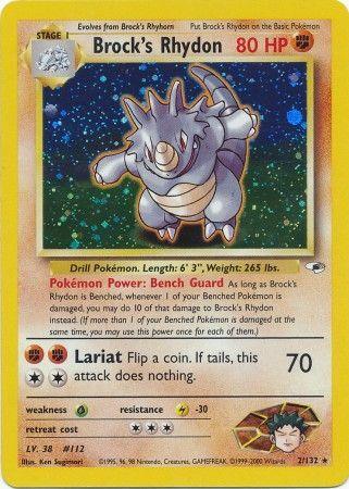 Brock's Rhydon (2/132) [Gym Heroes Unlimited] (Online Only)