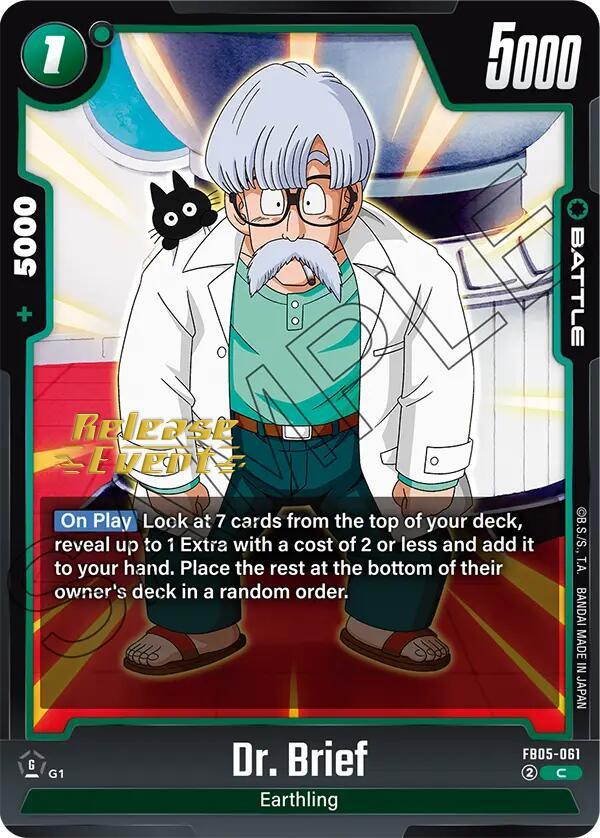 Dr. Brief [New Adventure Release Event Cards] (ONLINE ORDER ONLY)