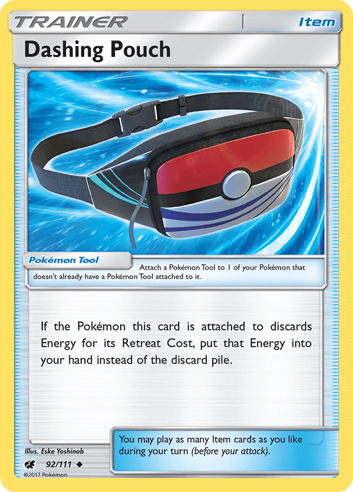 Dashing Pouch (92/111) [Sun & Moon: Crimson Invasion] (Online Only)