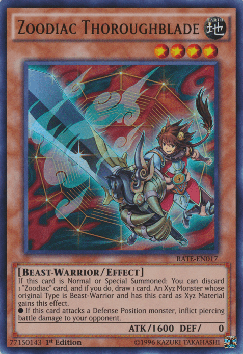 Zoodiac Thoroughblade [RATE-EN017] Ultra Rare (ONLINE ORDER ONLY)
