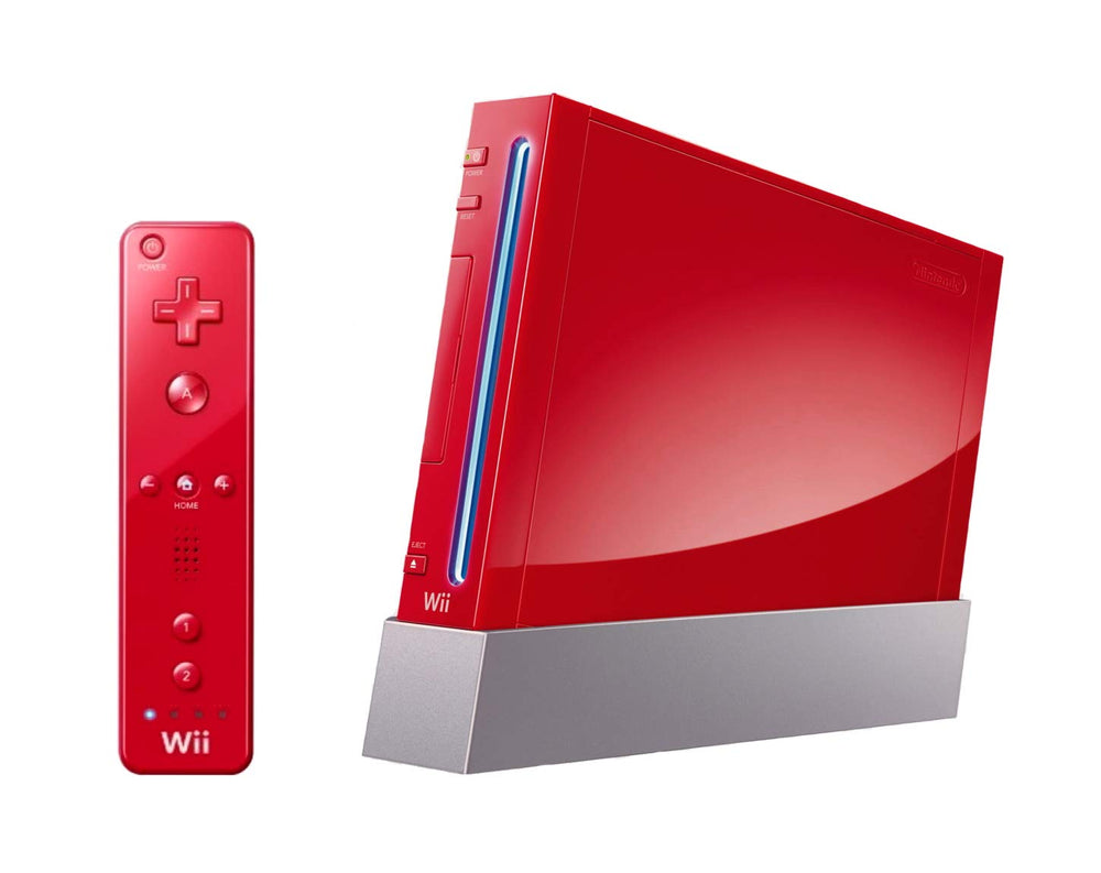 Red Nintendo Wii With Wii Sports (Wii) (Online Order Only)