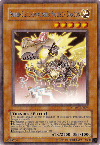 Super-Electromagnetic Voltech Dragon [CP06-EN008] Rare (ONLINE ORDER ONLY)