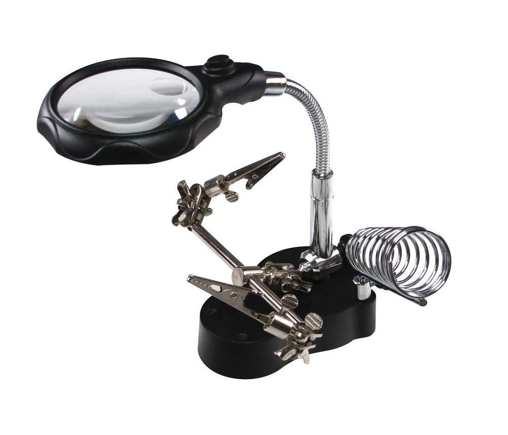 Bright LED Helping-Hand Work Stand