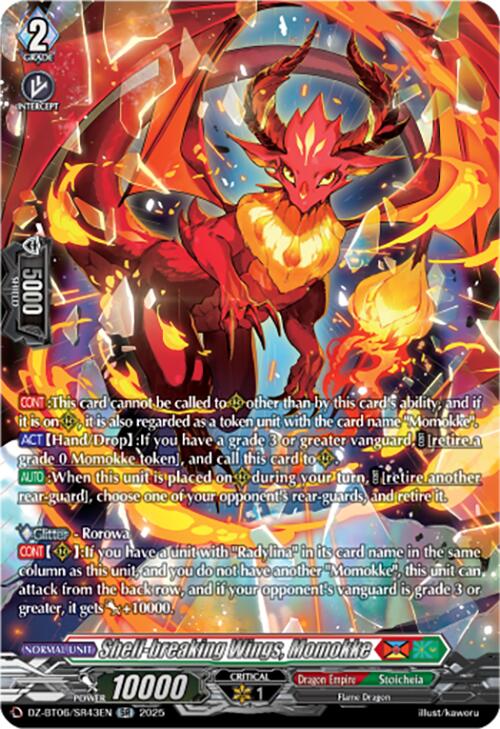 Shell-breaking Wings, Momokke (DZ-BT06/SR43EN) [Generation Dragenesis]