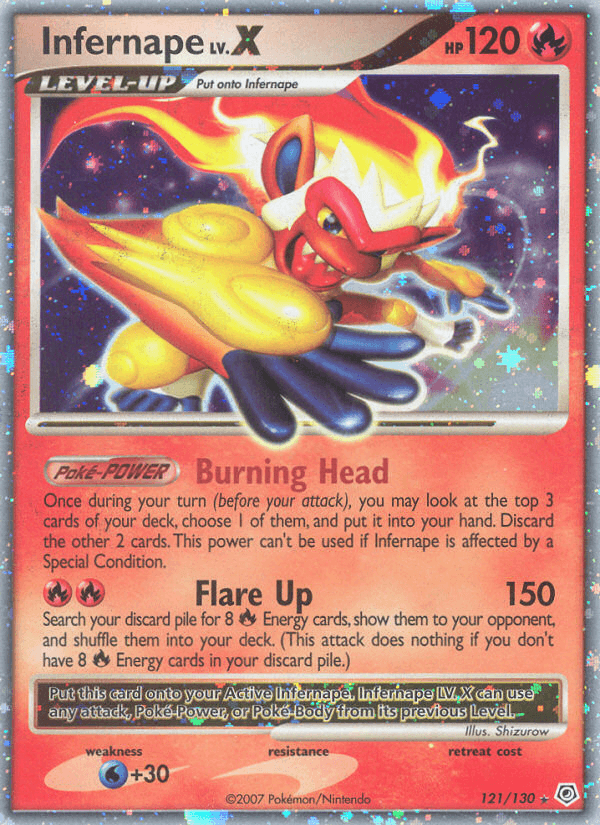 Infernape LV.X (121/130) [Diamond & Pearl: Base Set] (Online Only)