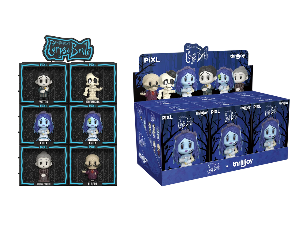 [Thrilljoy] Tim Burton's Corpse Bride PIXL Blind Box Vinyl (Chance at 1 of 300 hyper-rare “chase” pieces will be redeemable for a special 12” MEGA PIX!) (ONLINE ORDER ONLY)