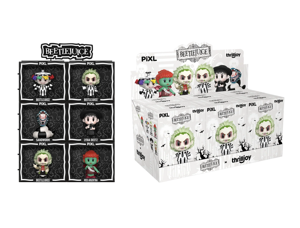 [Thrilljoy] Beetlejuice PIXL Blind Box Vinyl (Chance at 1 of 300 hyper-rare “chase” pieces will be redeemable for a special 12” MEGA PIX!) (ONLINE ORDER ONLY)
