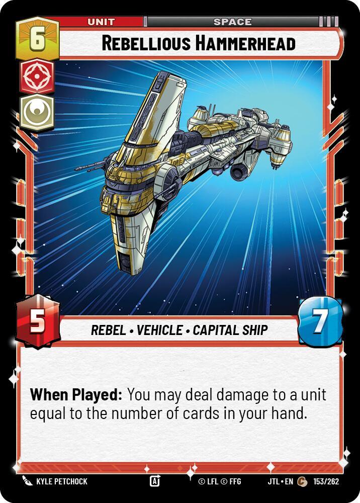 Rebellious Hammerhead (153/262) [Jump to Lightspeed] (ONLINE ORDER ONLY)