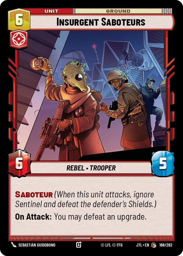 Insurgent Saboteurs (168/262) [Jump to Lightspeed] (ONLINE ORDER ONLY)