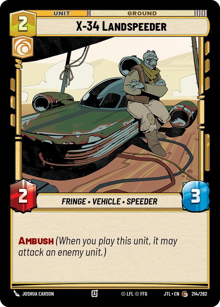 X-34 Landspeeder (214/262) [Jump to Lightspeed] (ONLINE ORDER ONLY)
