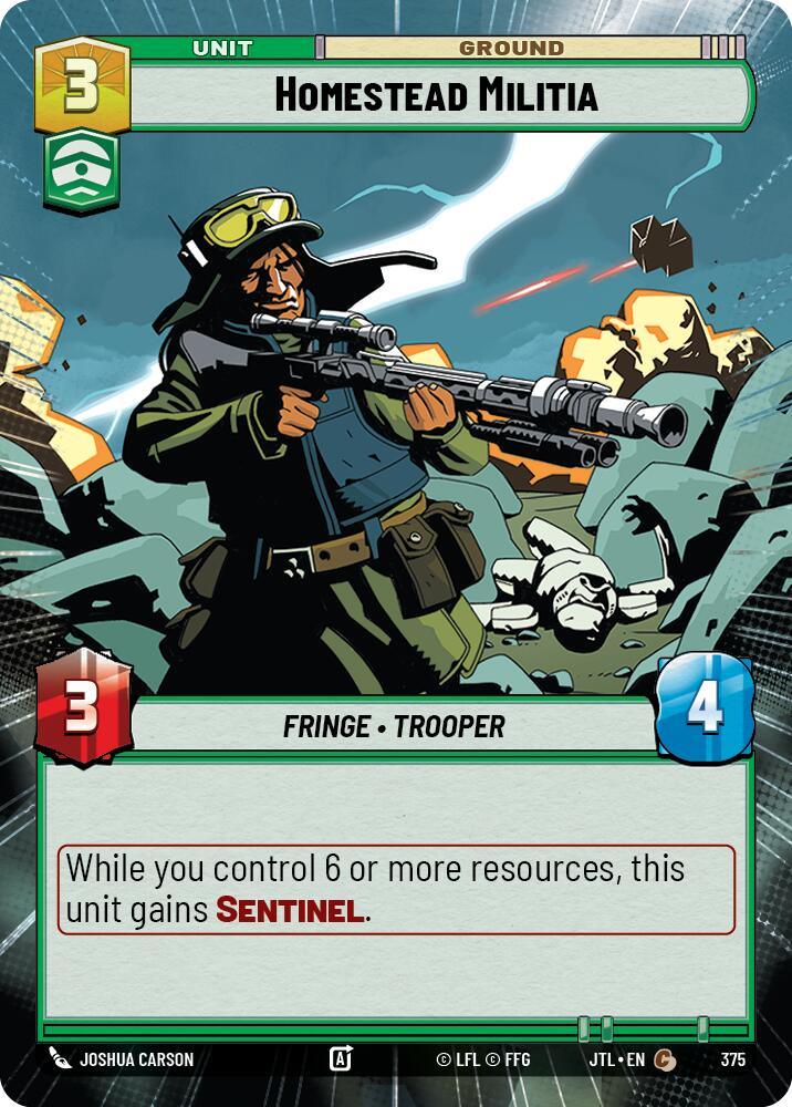 Homestead Militia (Hyperspace) (375) [Jump to Lightspeed] (ONLINE ORDER ONLY)