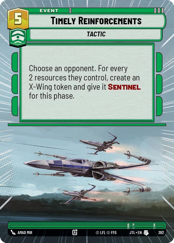 Timely Reinforcements (Hyperspace) (392) [Jump to Lightspeed] (ONLINE ORDER ONLY)