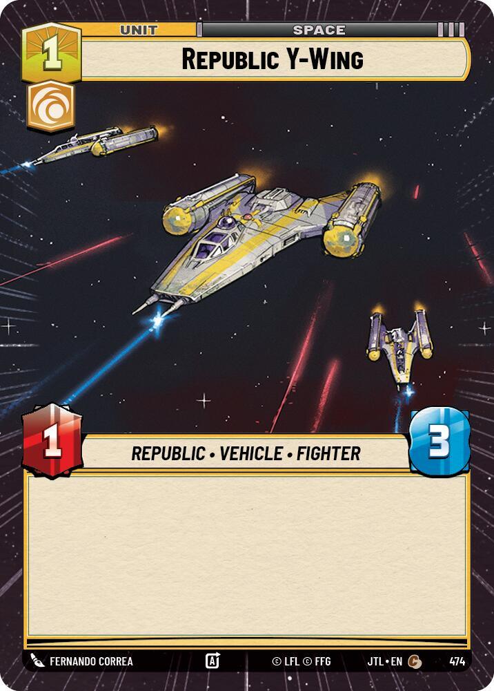 Republic Y-Wing (Hyperspace) (474) [Jump to Lightspeed] (ONLINE ORDER ONLY)