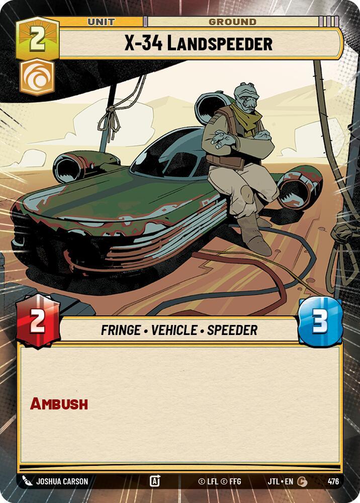 X-34 Landspeeder (Hyperspace) (476) [Jump to Lightspeed] (ONLINE ORDER ONLY)